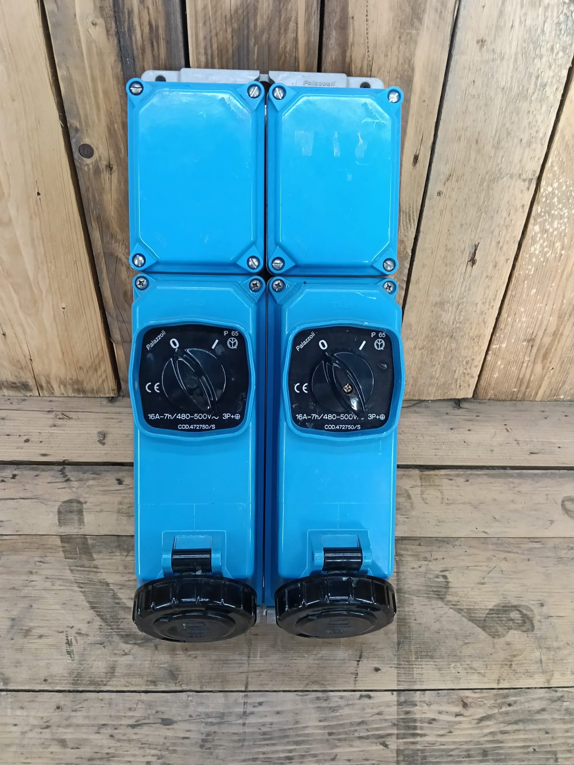 Quadro Palazzoli 2 prese 480-500 V. AC