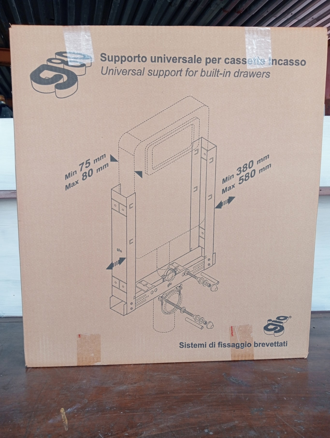 Supporto universale cassetta per WC.Gia spa mod G80