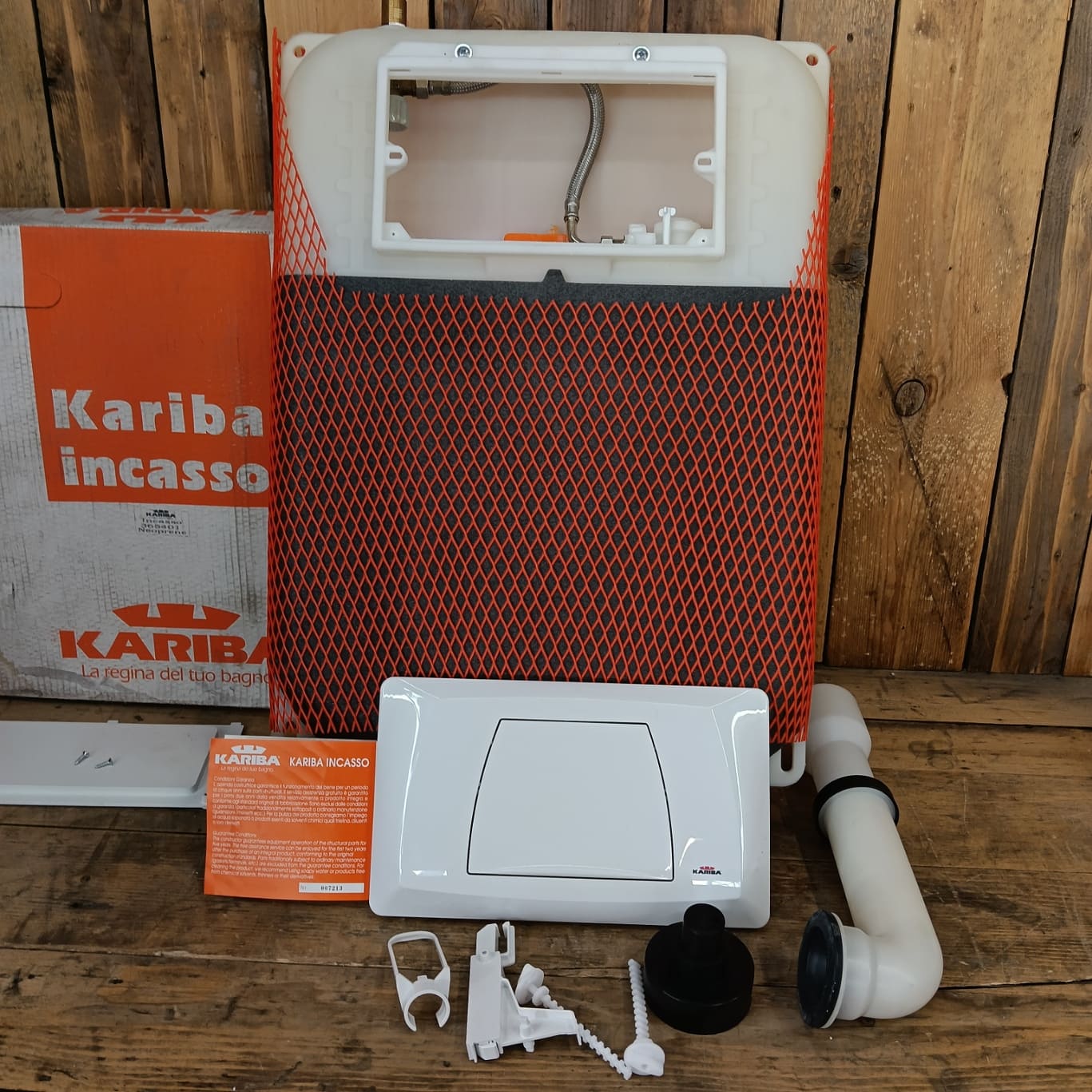 Cassetta da incasso per wc da lt 9 con Placca; Kariba 365401