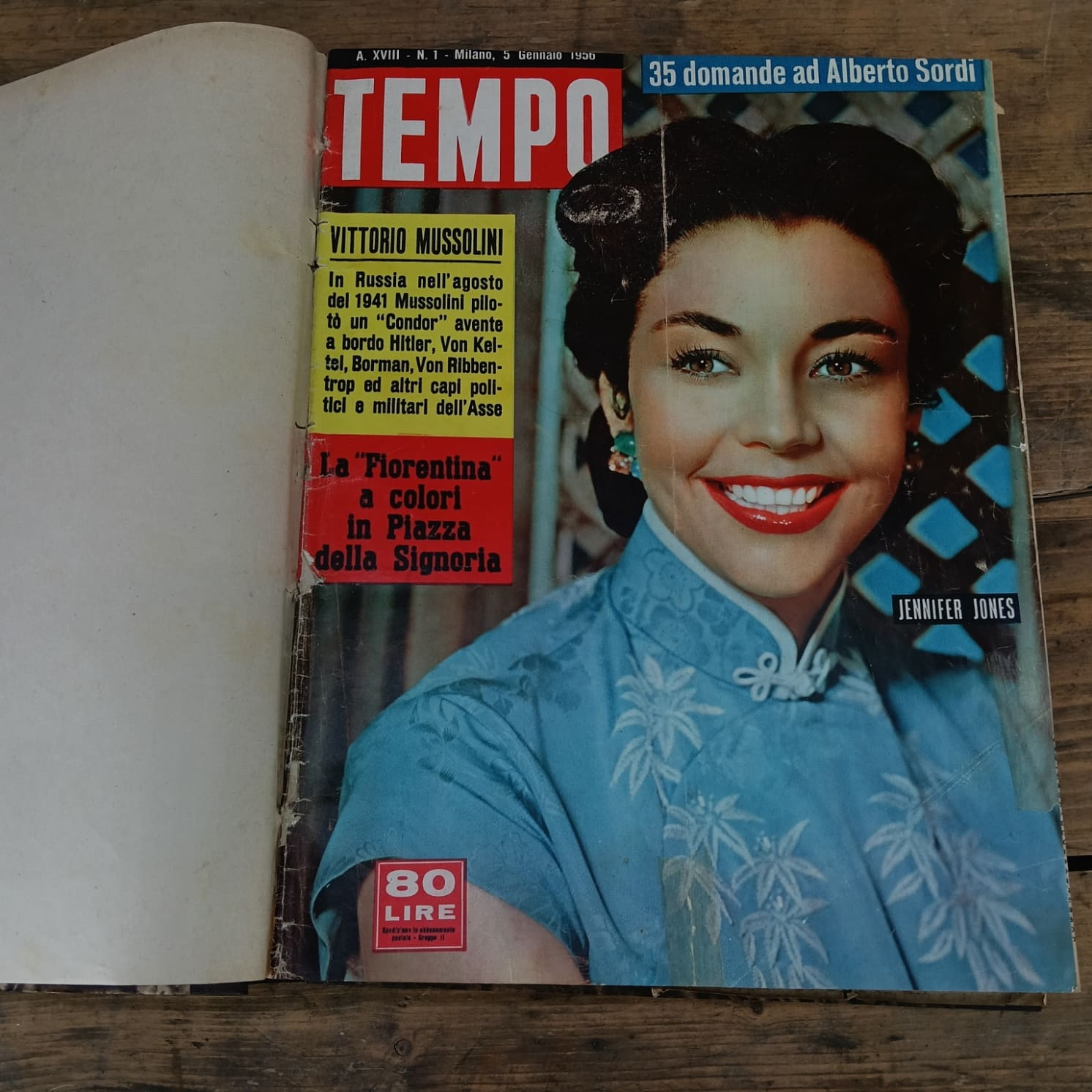 Riviste Il Tempo dal n° 1 al n° 13 del 1956, rilegate